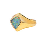 Boulder Opal & 18K Gold Ring