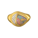 Regal Dark Crystal Opal Ring