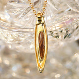 Boulder Opal, 18K Gold & Platinum Necklace