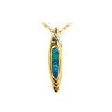 Boulder Opal, 18K Gold & Platinum Necklace