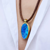 'The Amulet of Atlantis' Boulder Opal Necklace