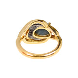 Black Opal, Diamond, 18K Gold & Platinum Ring